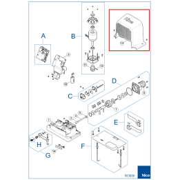 Horní plastový kryt pro ROBO RO600 (PD2123C0002)