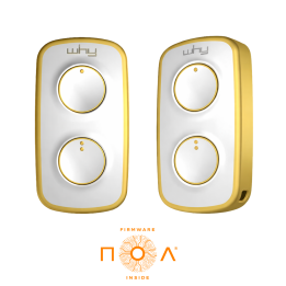 Vysílač LITE MINI NOA 2kanálový (433 MHz) žluto-bílý