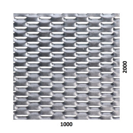 Tahokov Zn oko 47x18 mm, mostík 8 mm x 1,5 mm (orientace oka: rozměr oka 47 mm je rovnoběžná s rozměrem tabule)