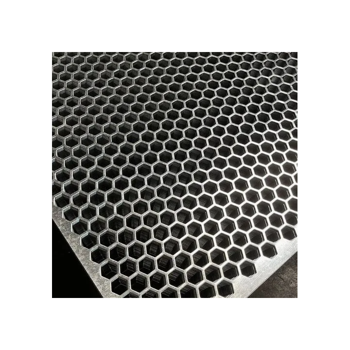 Dierovaný plech Zn 1000 x 2000 x 1,5 mm, šestihranné otvory