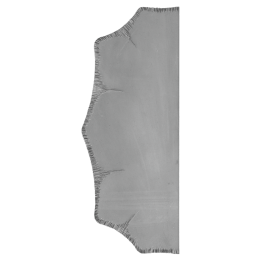 Štít 230 x 93 x 3 mm bez otvorů, zdobený, oboustranný (pravý i levý)