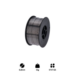 Drát svařovací FLUX 0.8 mm, 1 kg (MIG (Flux/FCAW))