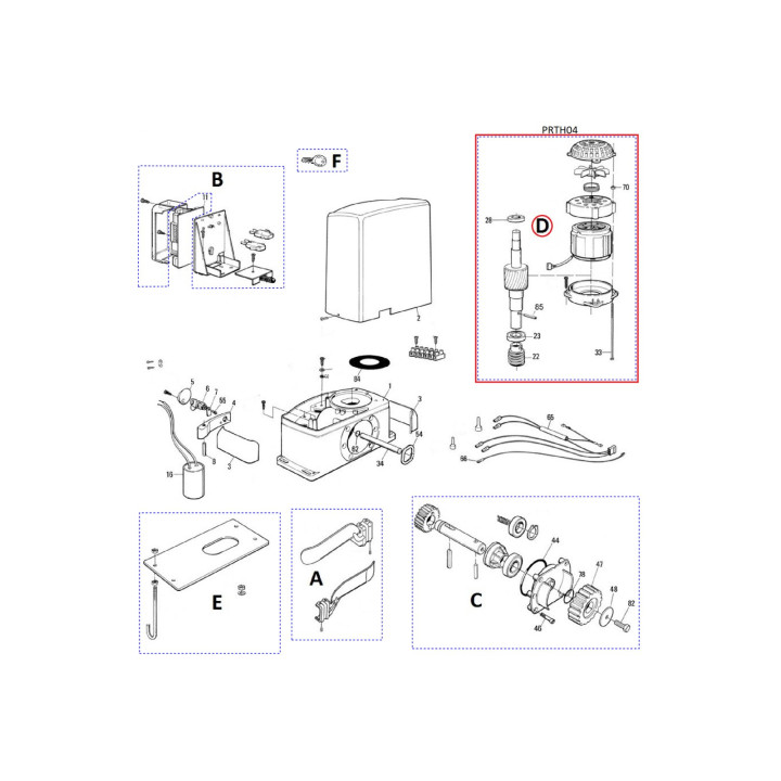 Sada motoru pro Thor1500 (PRTH04)