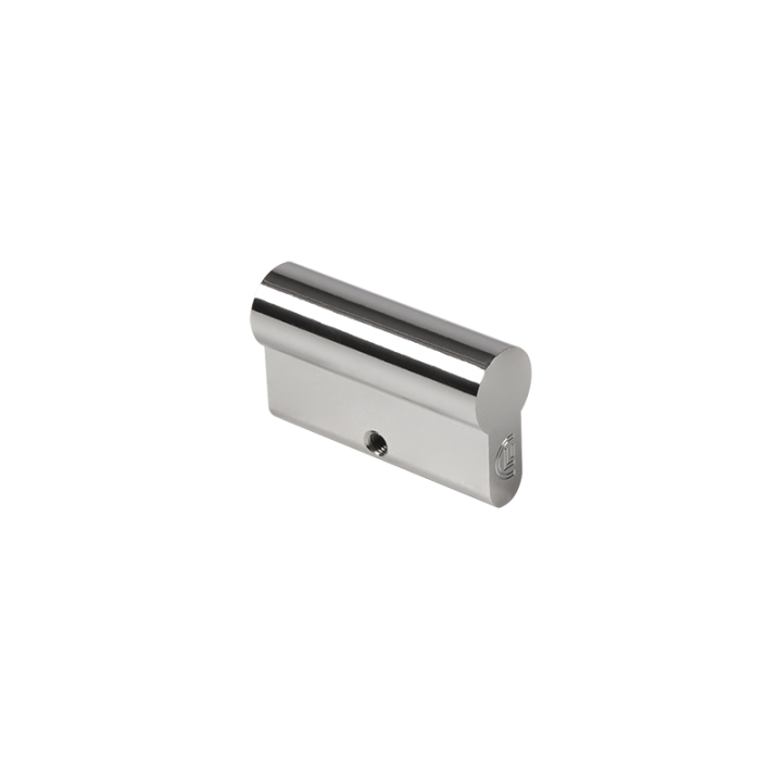 Slepá cylindrická vložka EURO, niklová, šroub M5x65mm (LOCINOX) 54mm
