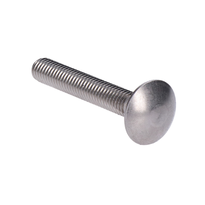Vratový šroub DIN603F M5 - M8, 16 - 100mm AISI304