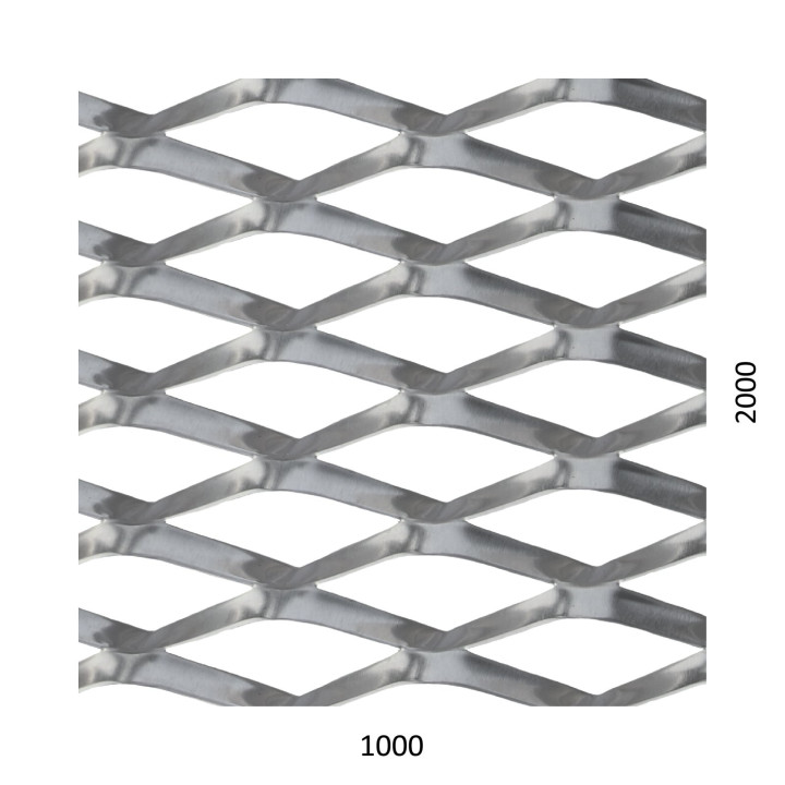 Tahokov Al, kosočtvercové oko, můstek: 11 mm, 1000x2000x1.5 mm