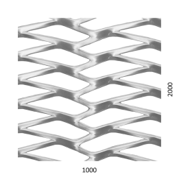 Tahokov Al, dekorativní oko, můstek: 5 mm, 1000x2000x2 mm