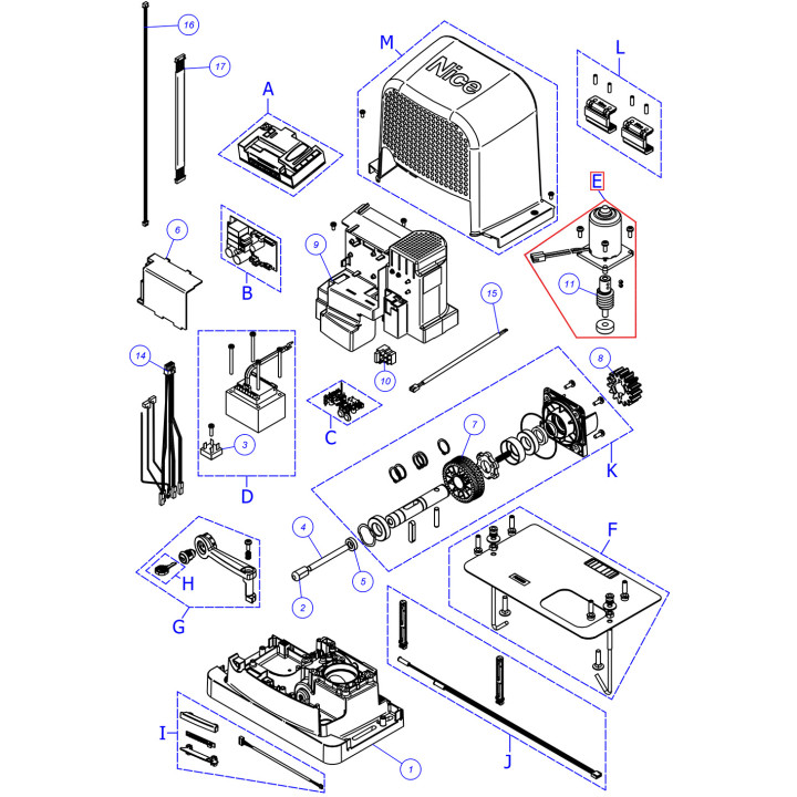 Elektromotor SPMTG11700 (RBS600)