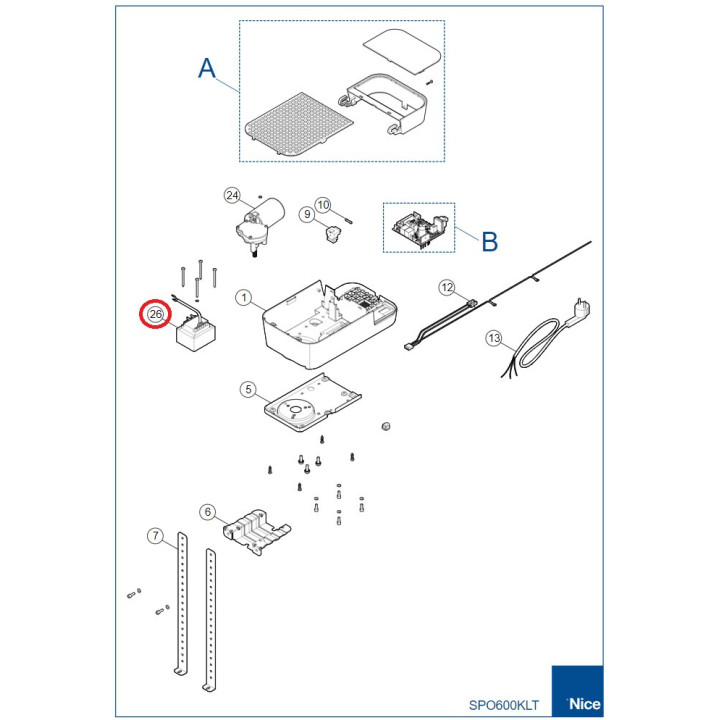 Trafo TRA181A00 (SPIDO600KLT)