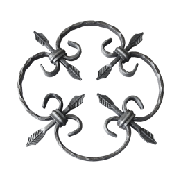 Kovářský ornament (H 240 x L 240 mm), 12 x 6 mm
