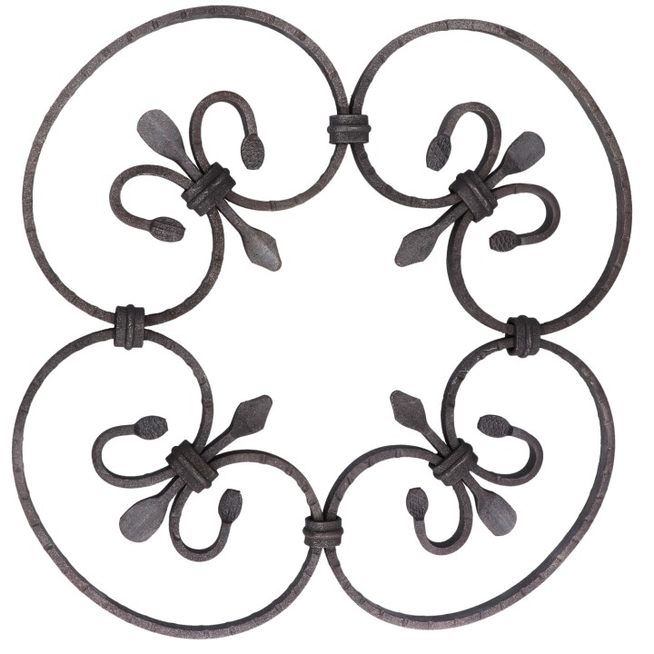 Kovářský ornament (H 380 x L 380 mm), 10 x 5 mm