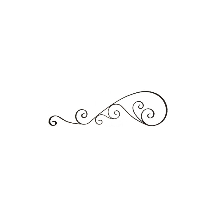 Kovářský ornament (H 1260 x L 390 mm), 25 x 5 mm