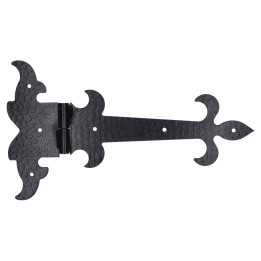 Ozdobný pant 350x200 mm, tloušťka 3 mm, černý, levý