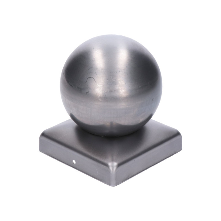 Stříška na sloupek kulatá Základna 80 x 80 mm, koule 60 mm