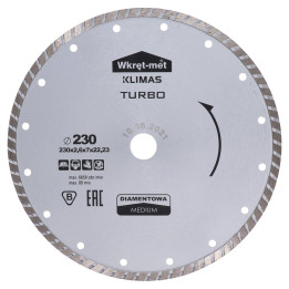 Turbo diamantový kotouč 230x2,6x22 mm