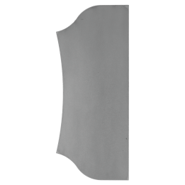 Štítek bez otvorů H 250 x L 104 mm, tloušťka 3 mm