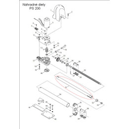 Píst hliníkový tenký L-510 mm U6 (U6 POUZE V SETU 9 NDPS2-30SET)
