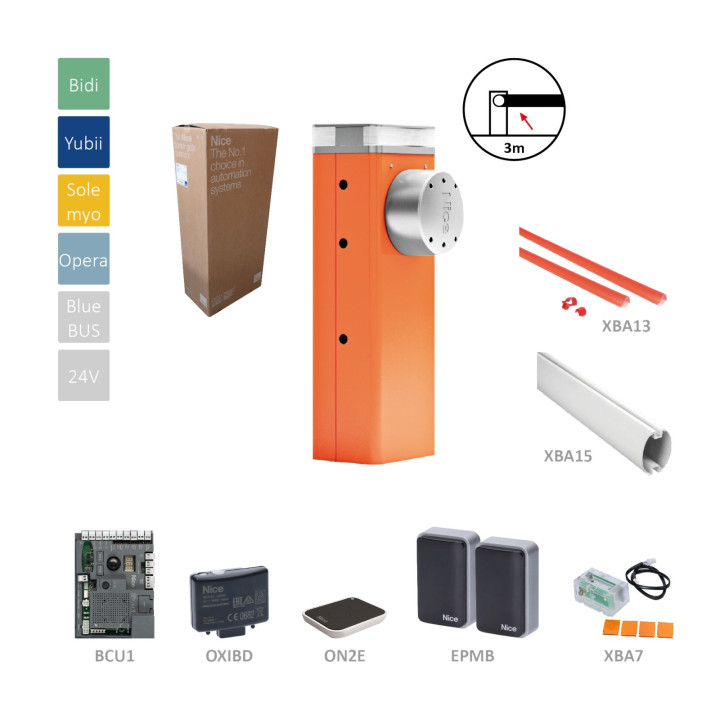 Sada M3BAR KIT automatická závora do 3 m