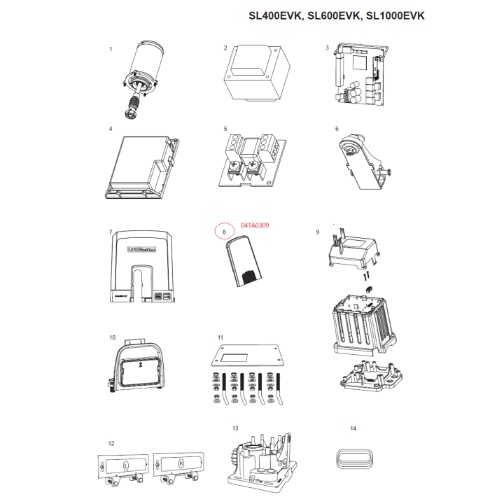 Krytka odblokovacího mechanismu (041A0309)