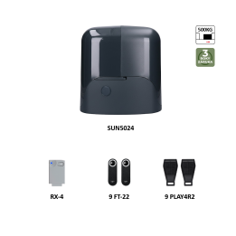 SunKit DARK 900KSUN5024KR2 pro posuvnou bránu do 500 kg