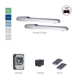 WINGO5000 kit pohonů pro křídlovou bránu do 3,5 m/křídlo s MC800 a 2x INTI2