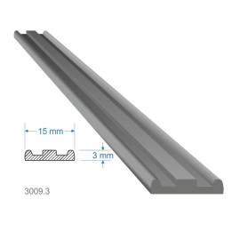 Pásovina plochá měkká 15 x 3 x 2000 mm (2 m)