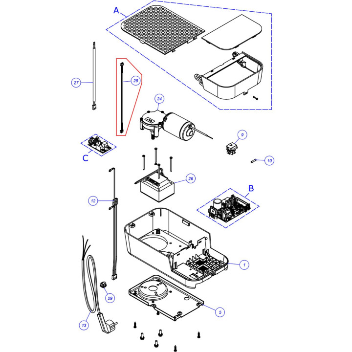 Kabel pro SPIDO600, SPIDO1000 (CA0475A00)