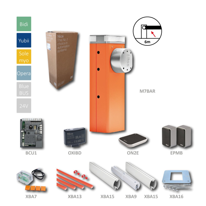 Automatická závora do 6m (M6BAR KIT)