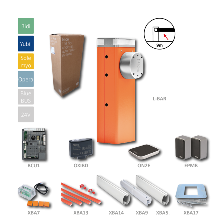 Automatická závora LBAR9 KIT do 9 m
