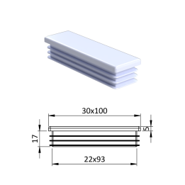 Plastová zátka 30 x 100 mm