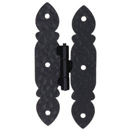 Ozdobné kování 142x70x3mm, povrch RAL9005 matná