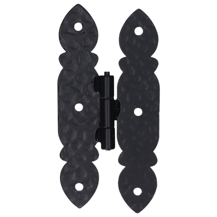 Ozdobné kování 142x70x3mm, povrch RAL9005 matná