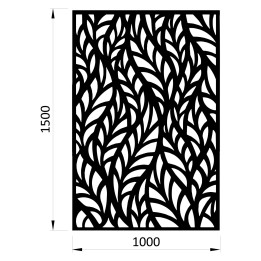 Vypalovaný plech, vzor 1295, 1000x1500x2,5mm, bez povrchové úpravy
