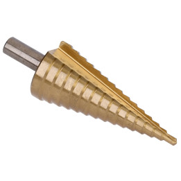 Stupňovitý kuželový vrták HSS 4341 TiN 4-32 mm