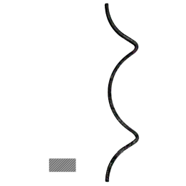Prvek 312 x 52 mm, profil 14 x 6 mm