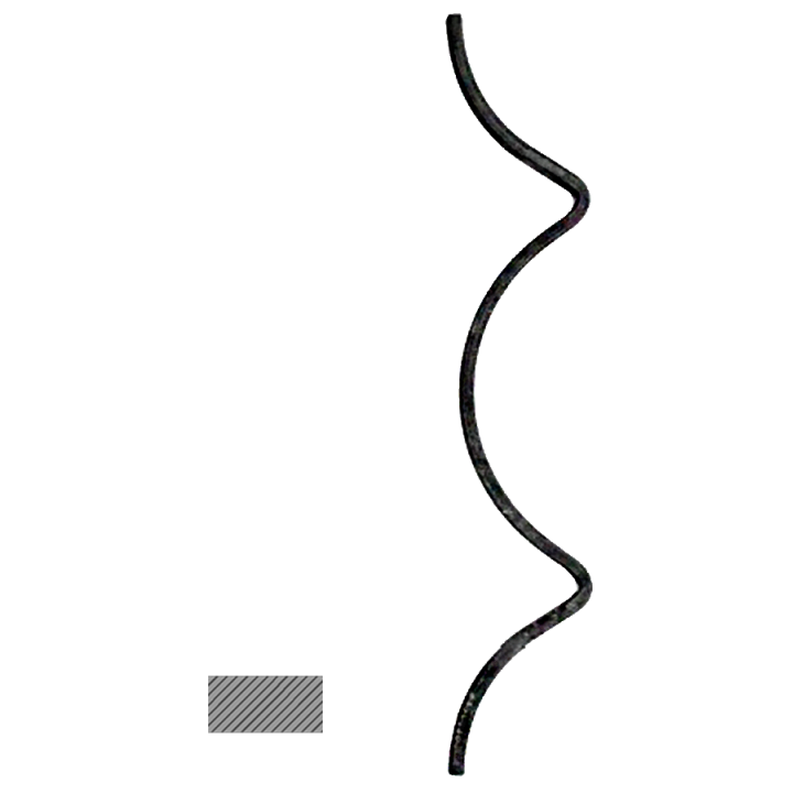 Prvek 312 x 52 mm, profil 14 x 6 mm