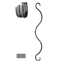 Prvek 380 x 50 mm, 14 x 6 mm, základní rozkování