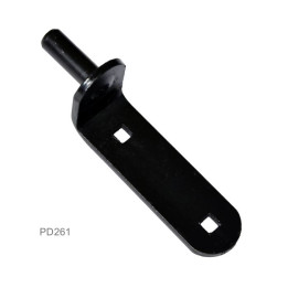 Kování 150 x 35 x 4 mm, ø 14 mm, černá barva