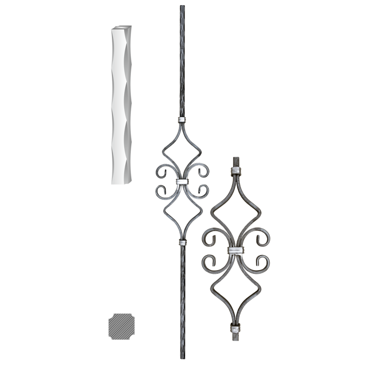 Tyč 140 x 900 mm z profilu 12 x 12 mm