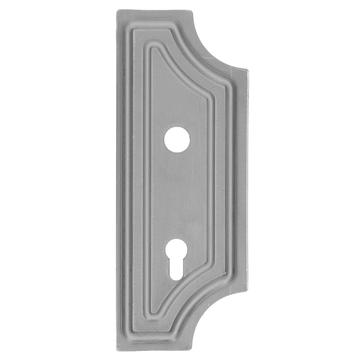 Štít 275 x 108 x 3mm s otvory, rozteč 90mm, otvor pro kliku Ø 19,5mm (pravý), pro zámek ZM90/80