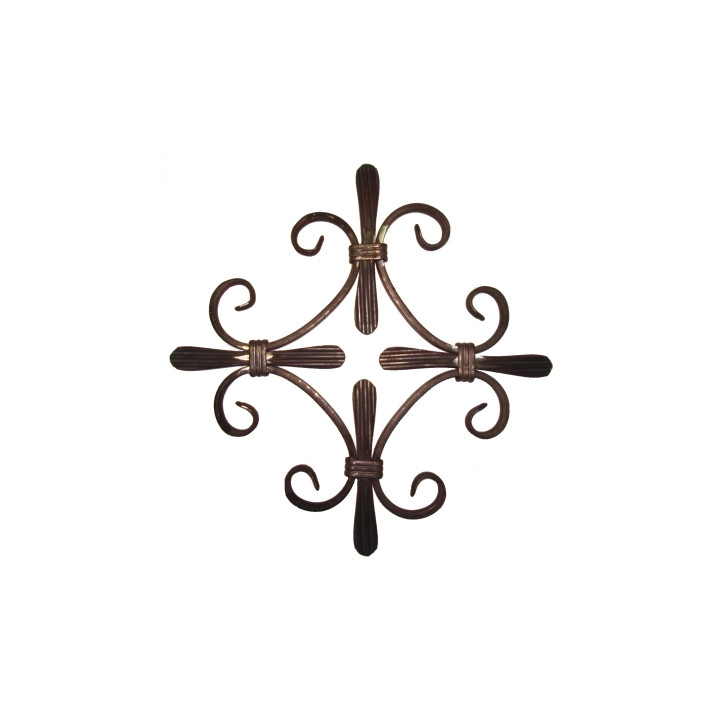 Kovářský ornament H 360 x L 360 mm, 12 x 6 mm