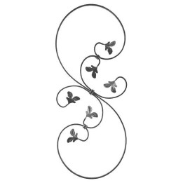Kovářský ornament H 860 x L 350 mm, 12 x 12 x 6 mm