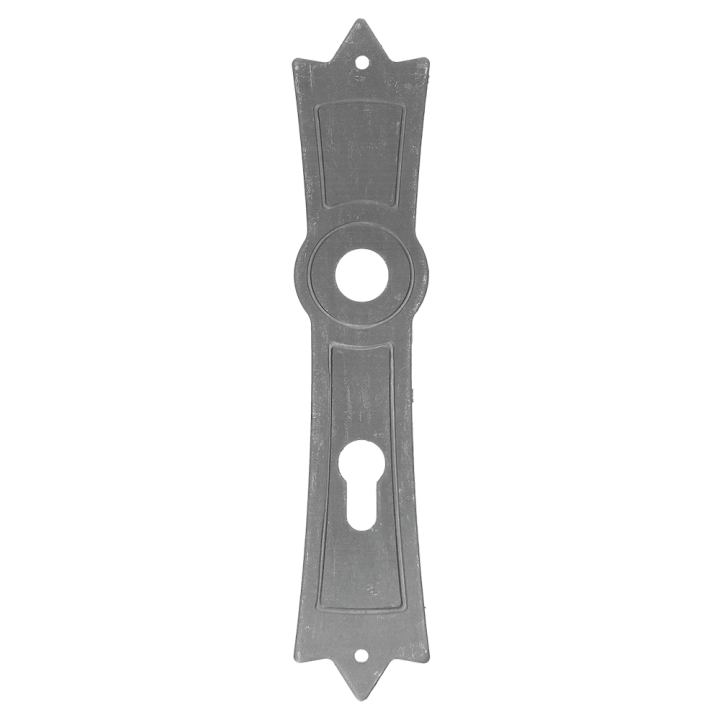 Štít s děrami 260 x 52 x 3 mm, rozteč 72 mm, otvor na kliku 20 mm