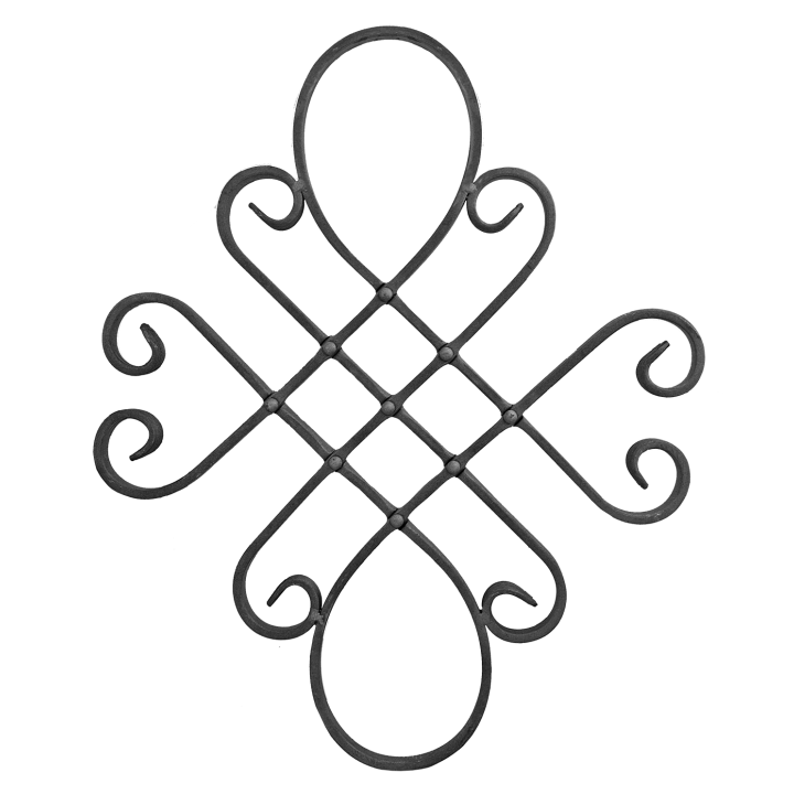 Ornament 400 x 410 mm, 16 x 8 mm