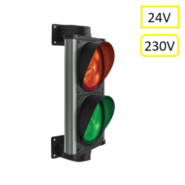 Semafor ASF dvoukomorový, LED, hliník, 0-230V