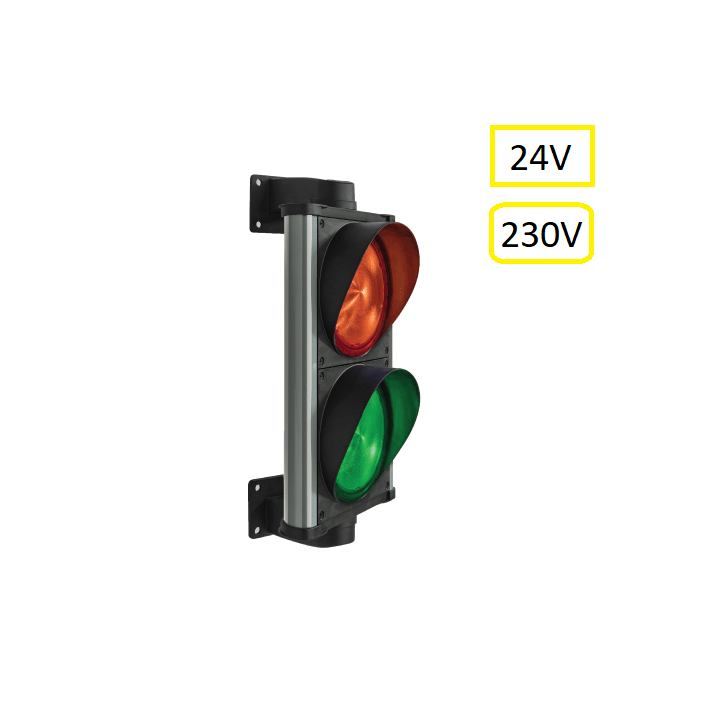 Semafor ASF dvoukomorový, LED, hliník, 0-230V