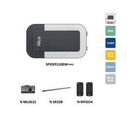 Sestava SPIDER32BLBDWKCE s WIFI pro sekcionální bránu do 16,9 m2