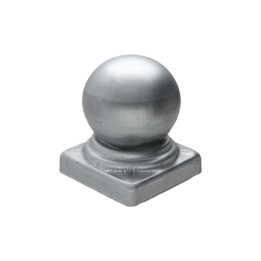 Plechová stříška 60x60mm s koulí Ø 57mm, tloušťka 0.6mm