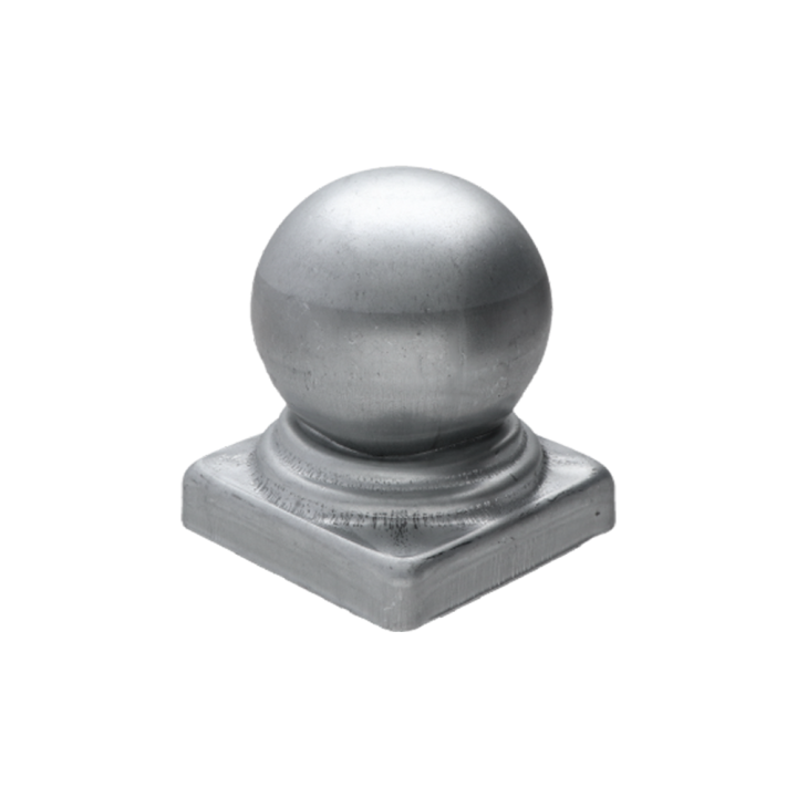 Plechová stříška 60x60mm s koulí Ø 57mm, tloušťka 0.6mm