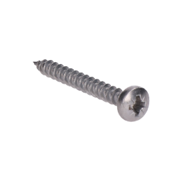 Nerezový vrut samořezný 5 mm půlkulatá hlava (AISI316 / A4)